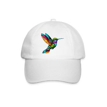 Kolibri - Baseballkappe - Weiß/Weiß - Vorne