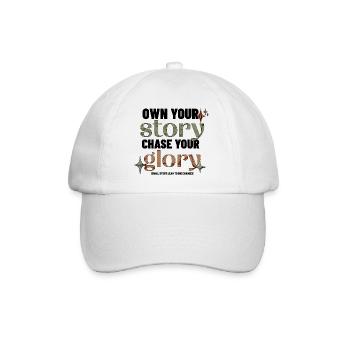 Own Your Story – Chase Your Glory - Baseballkappe - Weiß/Weiß - Vorne