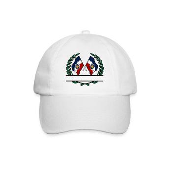 Flaggen USA Utah Lorbeerkranz Banner - Baseballkappe - Weiß/Weiß - Vorne