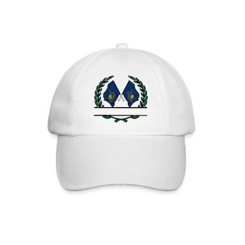 Drapeaux USA Pennsylvanie couronne de laurier bannière - Casquette classique - blanc/blanc - Devant