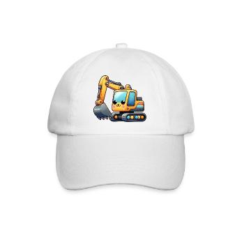 Excavatrice pour enfants - Casquette classique - blanc/blanc - Devant