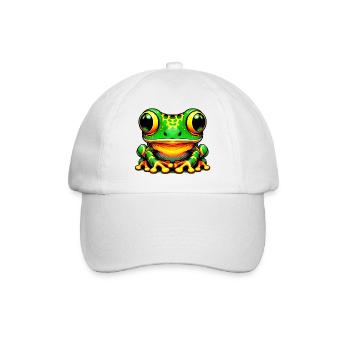 Frog - Baseball Cap - white/white - Front