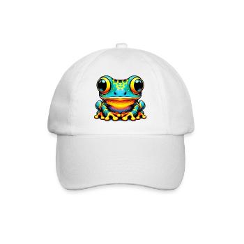 Frog - Baseball Cap - white/white - Front