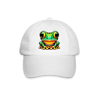 Frog - Baseball Cap - white/white - Front