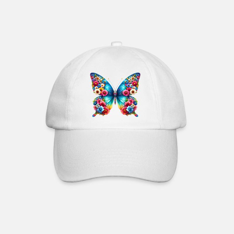 Papillon - Casquette classique - blanc/blanc