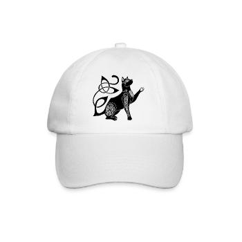 Celtic Black Cat - Baseball Cap - white/white - Front