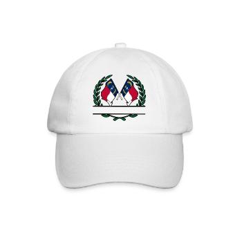 Drapeaux USA Caroline du Nord laurier couronne bannière - Casquette classique - blanc/blanc - Devant