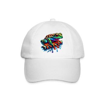 Frog - Baseball Cap - white/white - Front