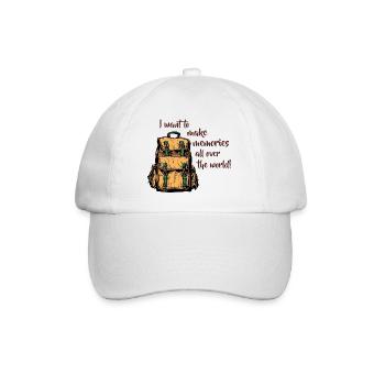 Ich möchte Erinnerungen schaffen - Baseballkappe - Weiß/Weiß - Vorne