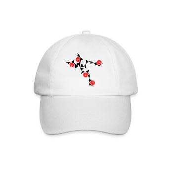 Vrilles de fleurs - Casquette classique - blanc/blanc - Devant