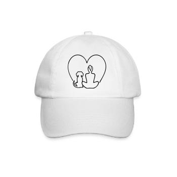 Harmony Dog Heart Pets - Baseball Cap - white/white - Front