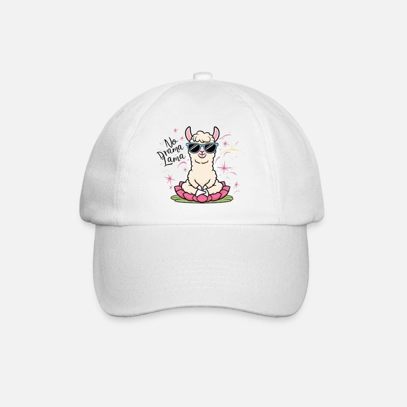 Pas de drame Lama - Casquette classique - blanc/blanc