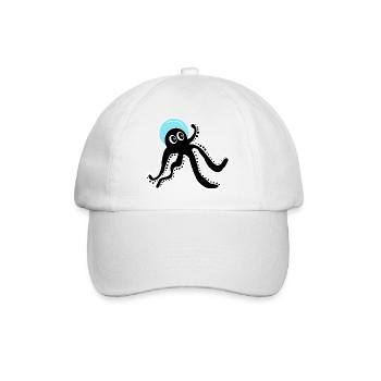 Black Octopus - Baseball Cap - white/white - Front