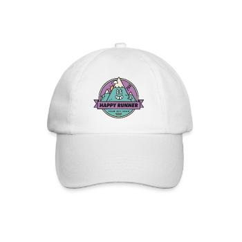 Happy Runner - Baseball Cap - white/white - Front