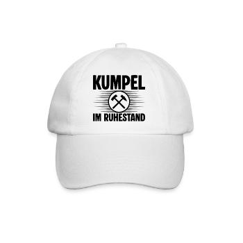 Kumpel Ruhestand - Baseballkappe - Weiß/Weiß - Vorne