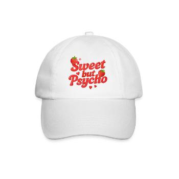 Doux mais psychopathe / Y2K Design - Casquette classique - blanc/blanc - Devant