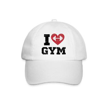 Citation sur la gym - Casquette classique - blanc/blanc - Devant