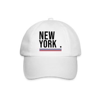 USA – Bold Streetwear Shirt 🇺🇸 - Baseballkappe - Weiß/Weiß - Vorne