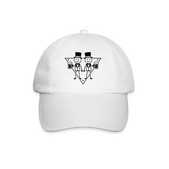 Enterrement de vie de garçon du marié - Casquette classique - blanc/blanc - Devant