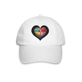 Herz_3 - Casquette classique - blanc/blanc - Devant