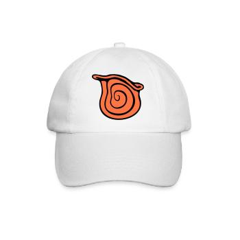 Snail Shell Snail Insect House Spiral Cool - Baseball Cap - white/white - Front