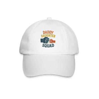 Daddy Daughter Squad Matching Father Daughter - Baseball Cap - white/white - Front
