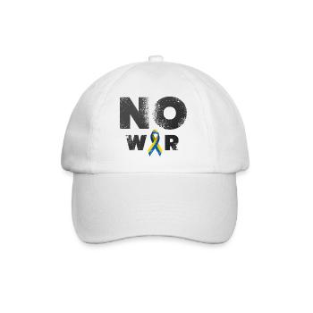 No War in Ukraine Design - Baseball Cap - white/white - Front