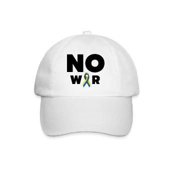 Design anti-guerre – Ukraine Russie - Casquette classique - blanc/blanc - Devant