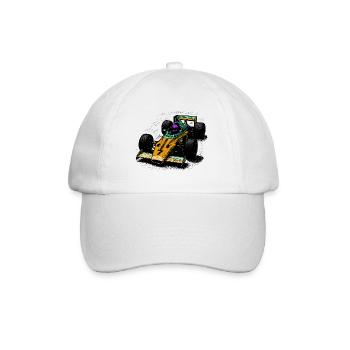 Retro Formula Design in Vibrant Colors - Baseball Cap - white/white - Front