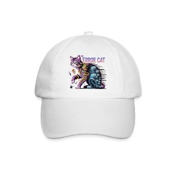 L’art numérique du chat errant - Casquette classique - blanc/blanc - Devant