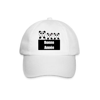 BONNE ANNEE. SAINT SYLVESTRE. NOUVELLE ANNÉE - Casquette classique - blanc/blanc - Devant