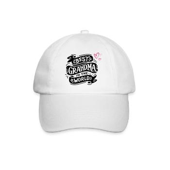 Made with Love – Herz Design Baby & Familie - Baseballkappe - Weiß/Weiß - Vorne