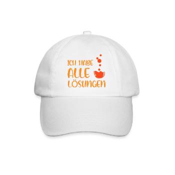 Chimie Chimiste Professeur de chimie Drôle de science - Casquette classique - blanc/blanc - Devant
