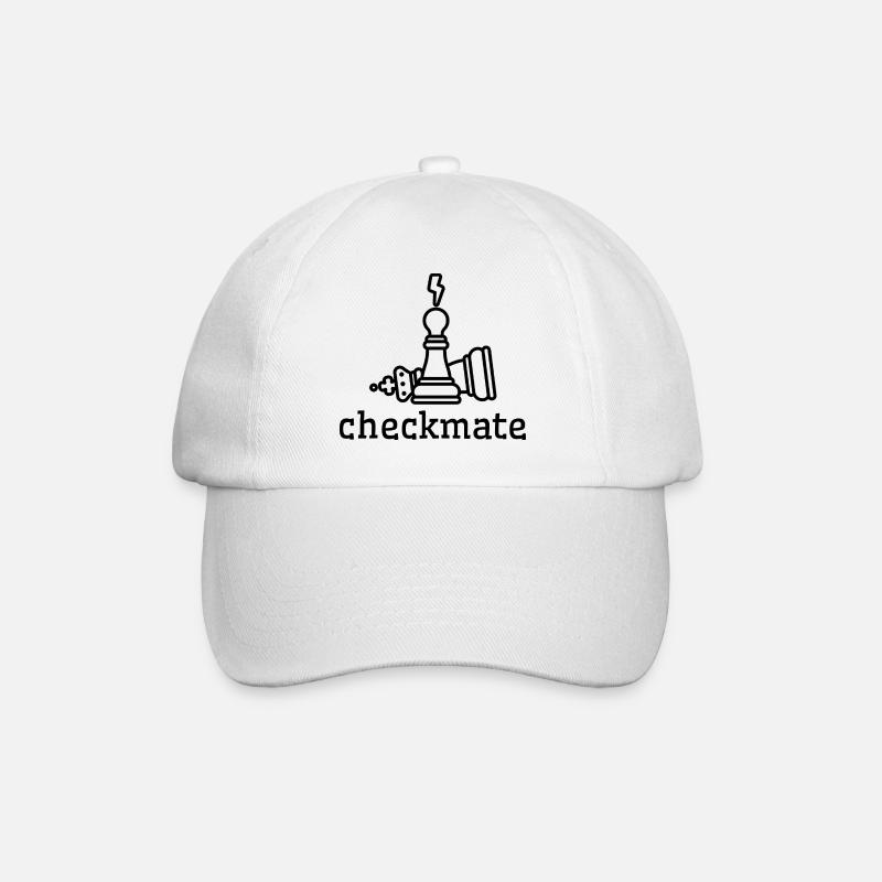 Checkmate to win - Baseball Cap - white/white