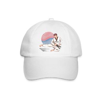 Taekwondo Korea Fighter – Martial Arts Style - Baseball Cap - white/white - Front