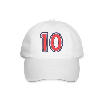 10. 10 YEARS. 10th ANNIVERSARY. 10 YEAR ANNIVERSARY. - Baseball Cap - white/white - Front