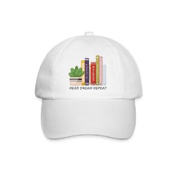 Colorful Book Row - Baseball Cap - white/white - Front