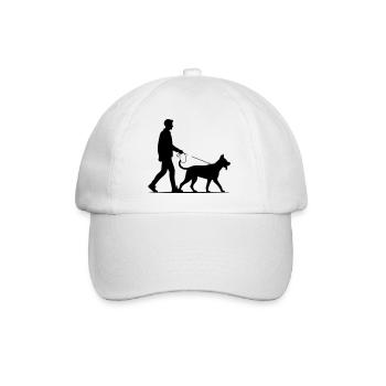 Chien - Casquette classique - blanc/blanc - Devant