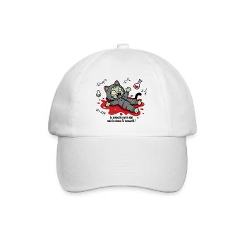 La curiosité a tué le chat, la science... - Casquette classique - blanc/blanc - Devant
