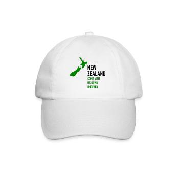 Nouvelle-Zélande - Venez nous rendre visite en dessous de l’océan - Casquette classique - blanc/blanc - Devant