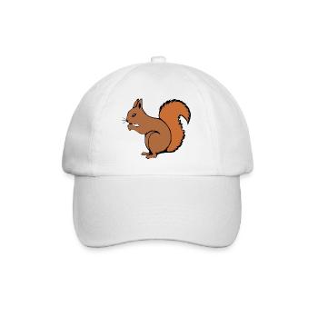 T-shirt écureuil cadeau amoureux de la nature - Casquette classique - blanc/blanc - Devant