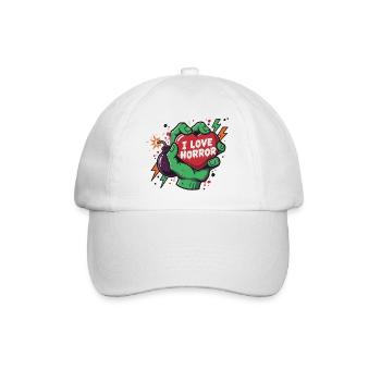 HorrorHeart in Zombie Hand - Baseball Cap - white/white - Front
