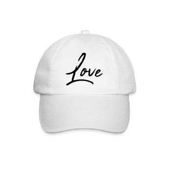 LOVE. VALENTINE'S DAY. HEART. I LOVE YOU. I LOVE YOU - Baseball Cap - white/white - Front
