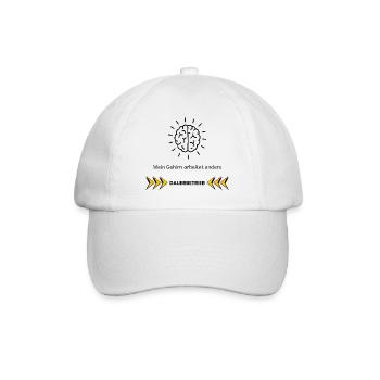 My Brain Works Differently – ADHD Focus Design - Baseball Cap - white/white - Front