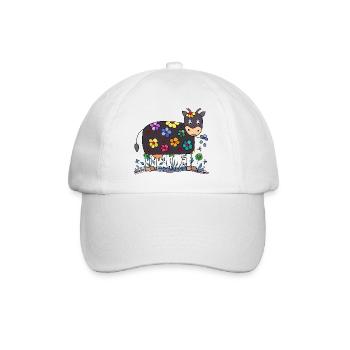 Cow - Baseball Cap - white/white - Front