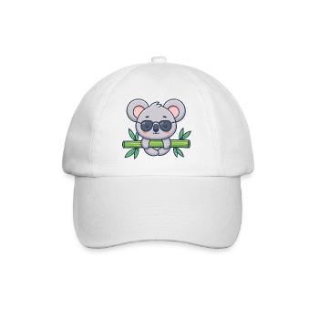 Koala on Solar Bamboo - Baseball Cap - white/white - Front