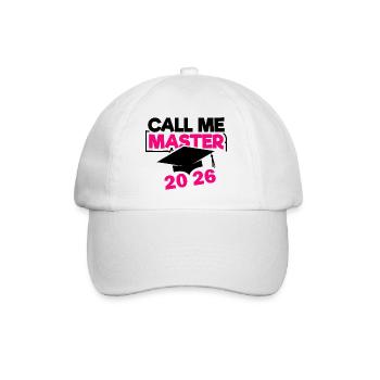 Graduation of the Master's Degree in 2026 - Baseball Cap - white/white - Front