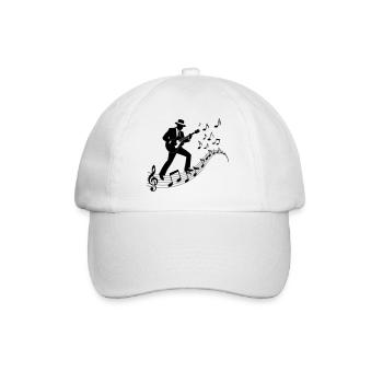 Blues Musician - Baseballkappe - Weiß/Weiß - Vorne