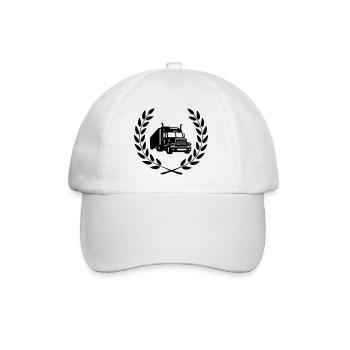Truck Driver - Baseball Cap - white/white - Front