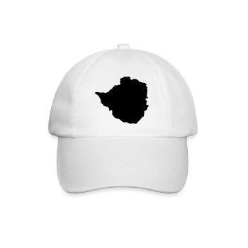 Carte du Zimbabwe - Casquette classique - blanc/blanc - Devant